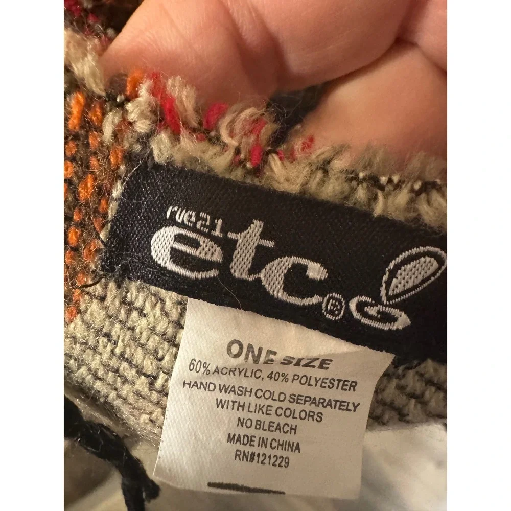 Rue21 etc. Southwestern Geometric Shawl Wrap Fringe Multi-Color OS